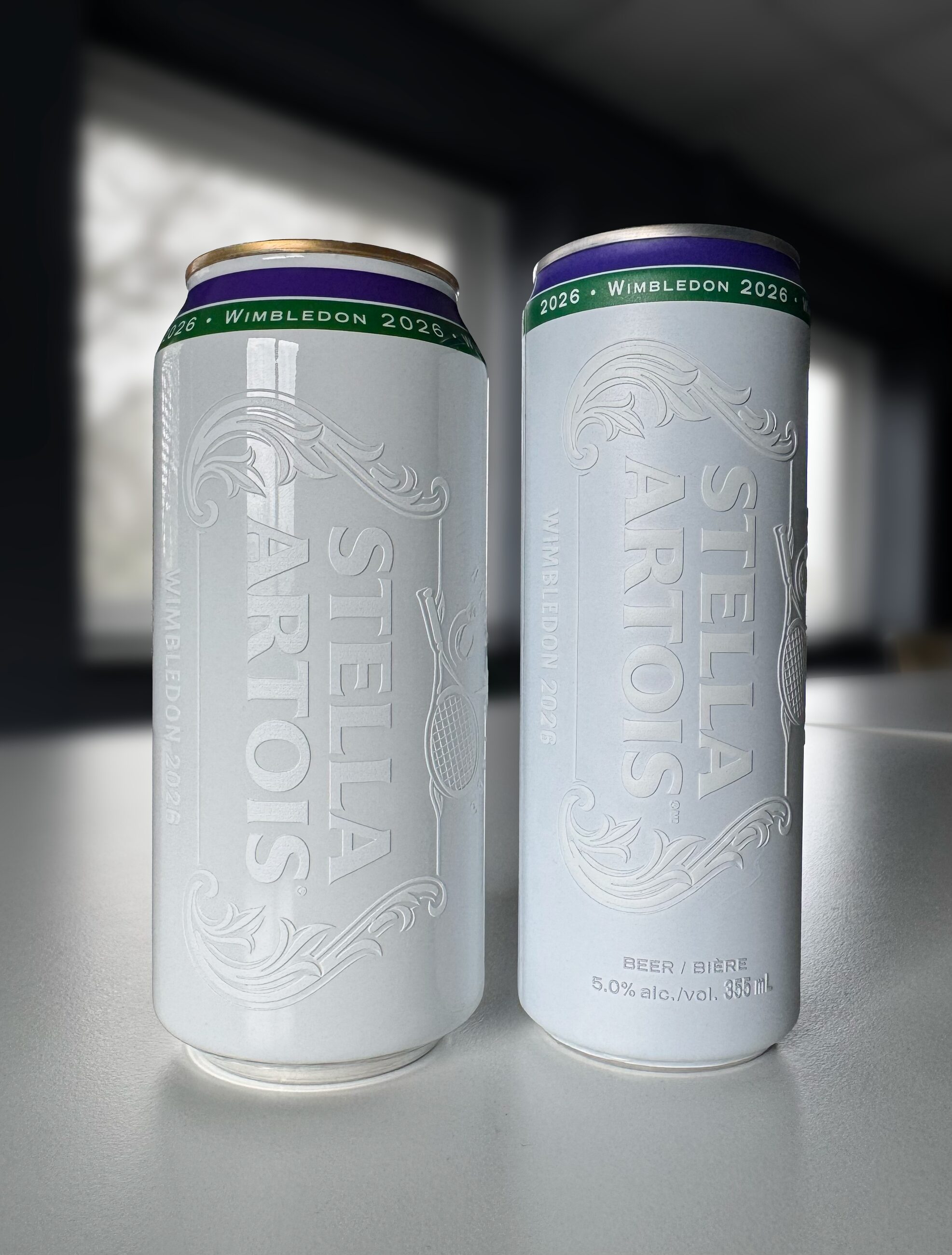 Finished cans in daylight showing surface finish